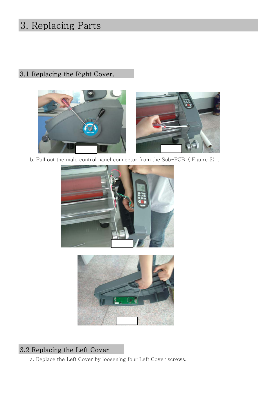 Replacing parts | Royal Sovereign 451-8 24B/9L RSL-2702S User Manual | Page 12 / 37