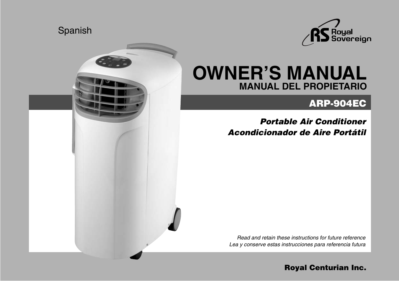 Owner’s manual | Royal Sovereign ARP-904EC User Manual | Page 13 / 24