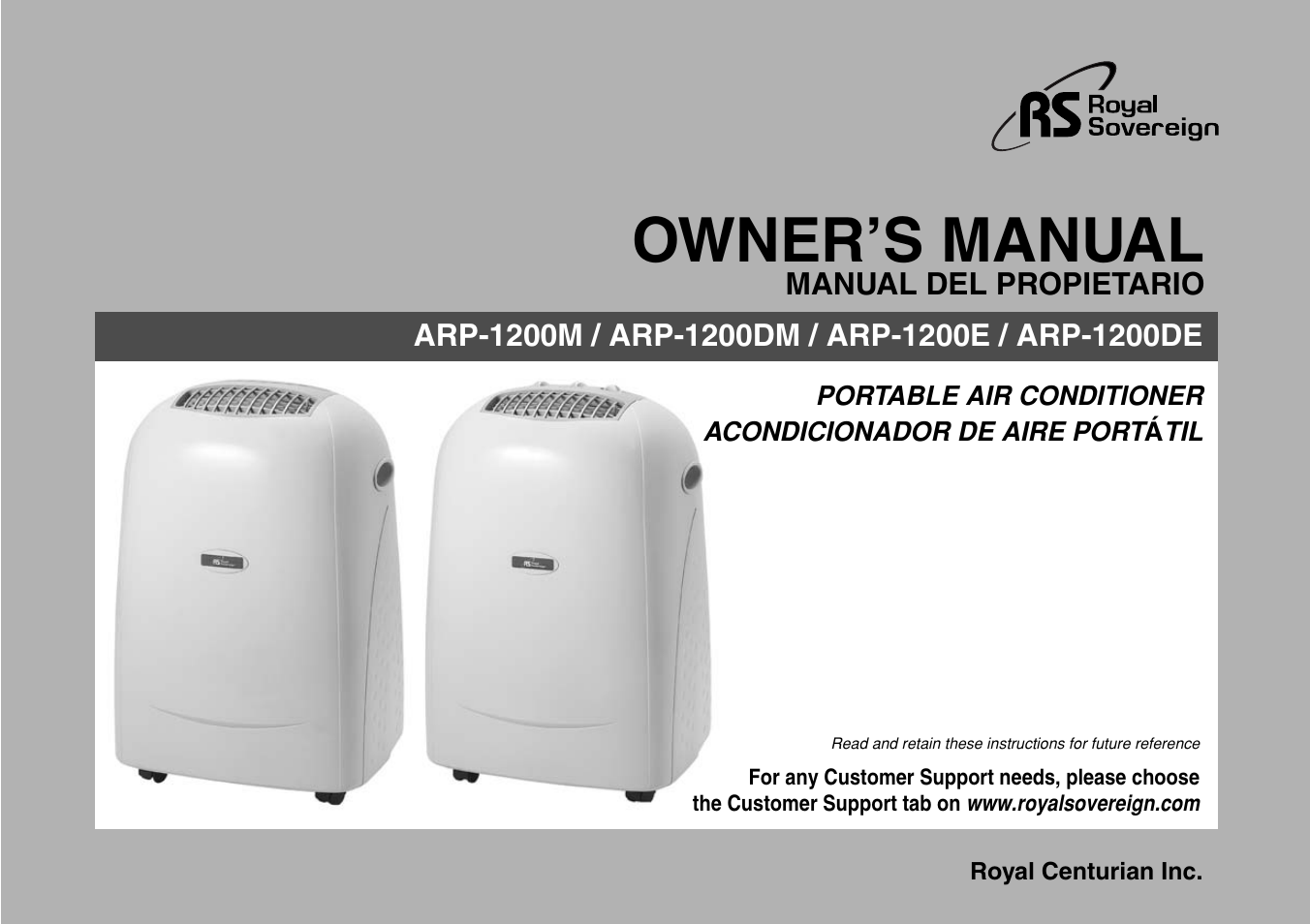 Royal Sovereign ARP-1200M User Manual | 32 pages