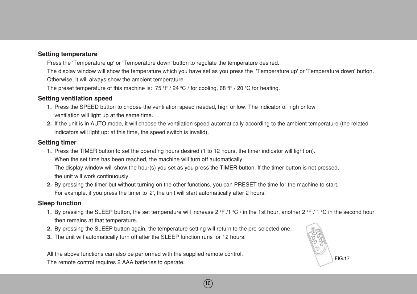 Royal Sovereign ARP-1200M User Manual | Page 10 / 32