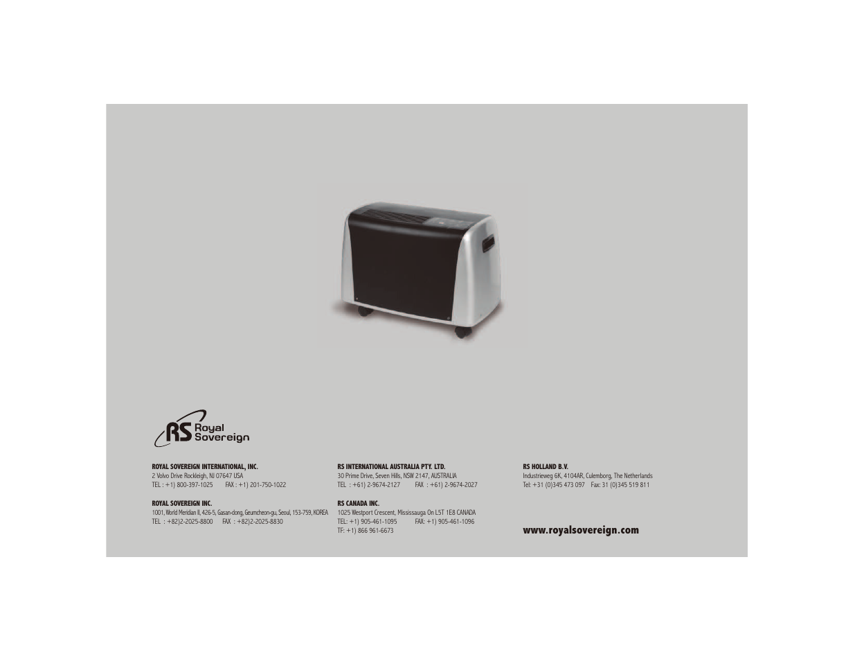 Royal Sovereign BUCKETLESS DEHUMIDIFIER BDH-550 User Manual | Page 12 / 24