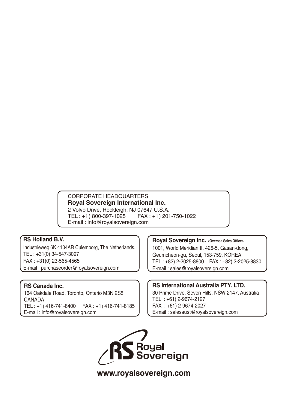 Royal Sovereign ES-1300C User Manual | Page 18 / 36