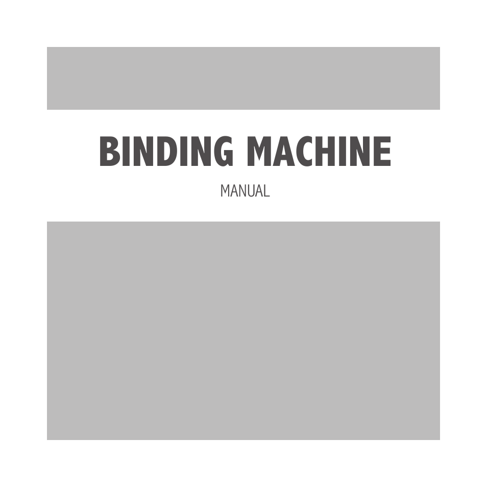 Binding machine | Royal Sovereign RBM-1200 User Manual | Page 2 / 36