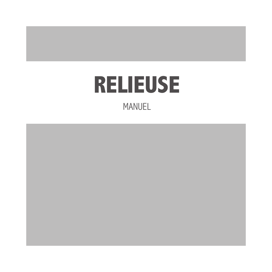 Relieuse | Royal Sovereign RBM-1200 User Manual | Page 26 / 36