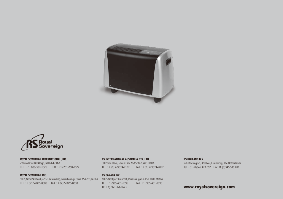 Royal Sovereign BDH-450 User Manual | Page 12 / 24
