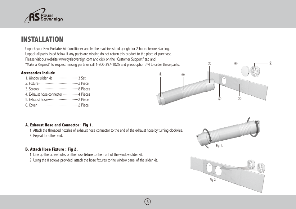 Installation | Royal Sovereign ARP-6012X User Manual | Page 6 / 32