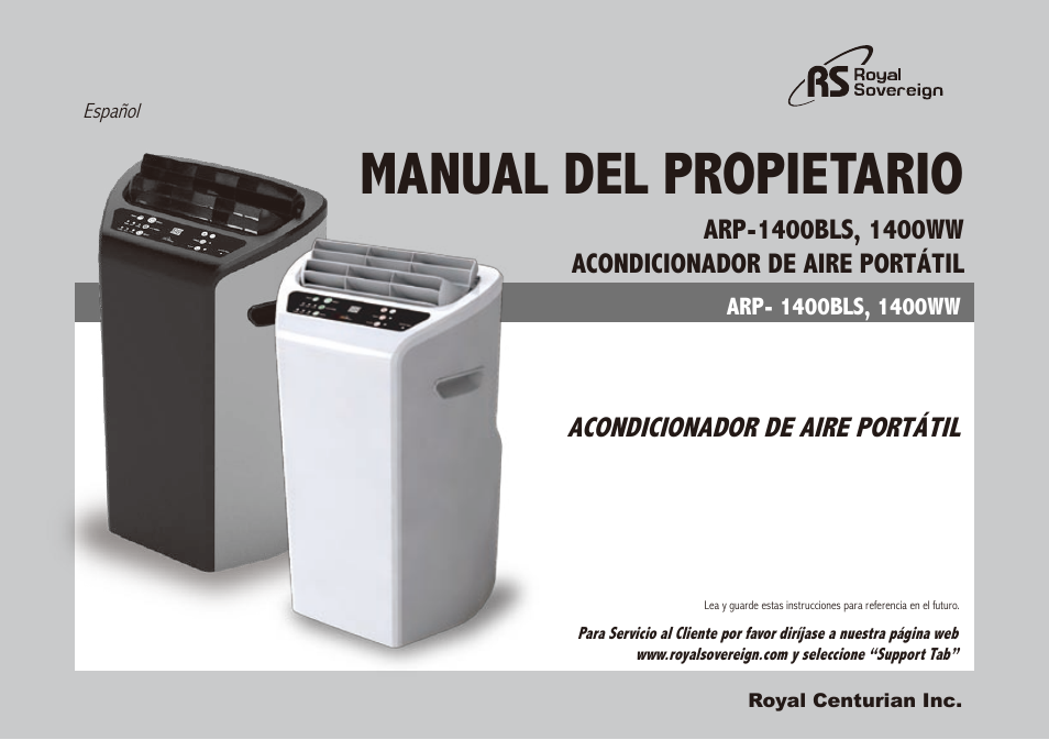 Manual del propietario | Royal Sovereign ARP-1400WW User Manual | Page 17 / 48