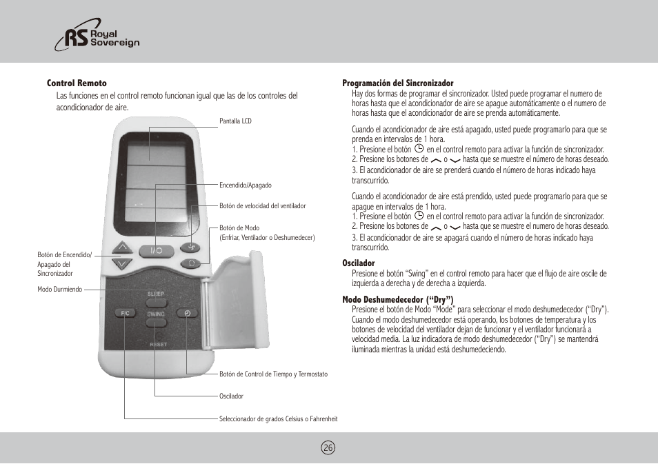 Royal Sovereign ARP-1400WW User Manual | Page 26 / 48