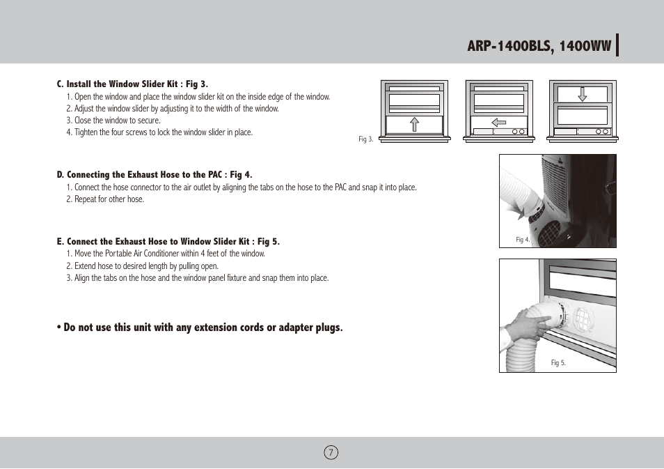 Royal Sovereign ARP-1400WW User Manual | Page 7 / 48