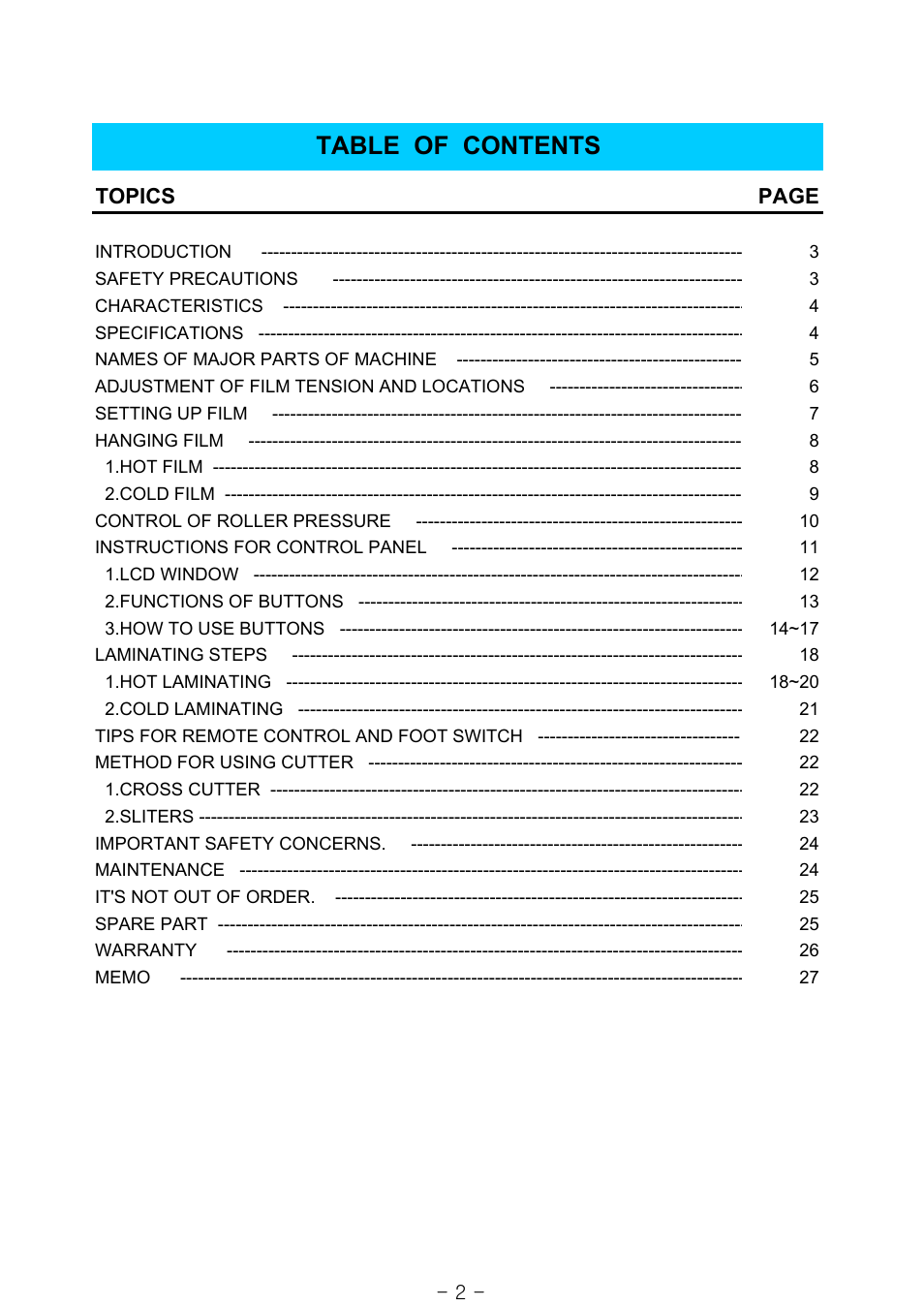 Royal Sovereign RSS-1050 User Manual | Page 2 / 27