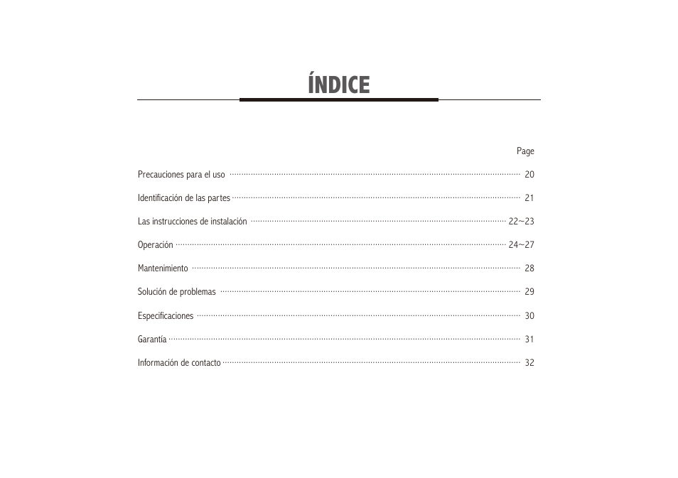 Índice | Royal Sovereign ARP-9411 User Manual | Page 19 / 32