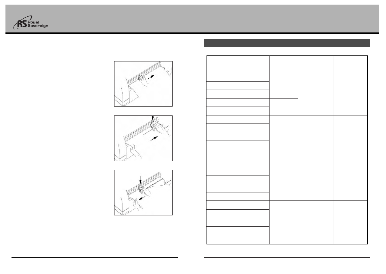 Rsh-380, Function, Temperature | Paper | Royal Sovereign RSH-380 User Manual | Page 6 / 7