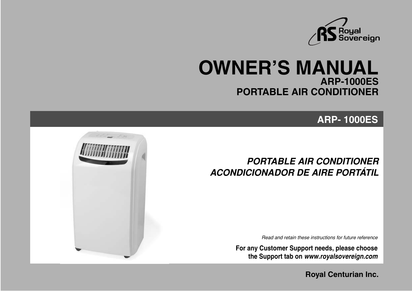 Royal Sovereign ARP-1000ES User Manual | 24 pages