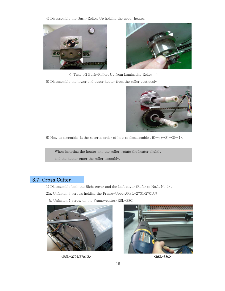 Cross cutter | Royal Sovereign RSL-2701 User Manual | Page 18 / 42