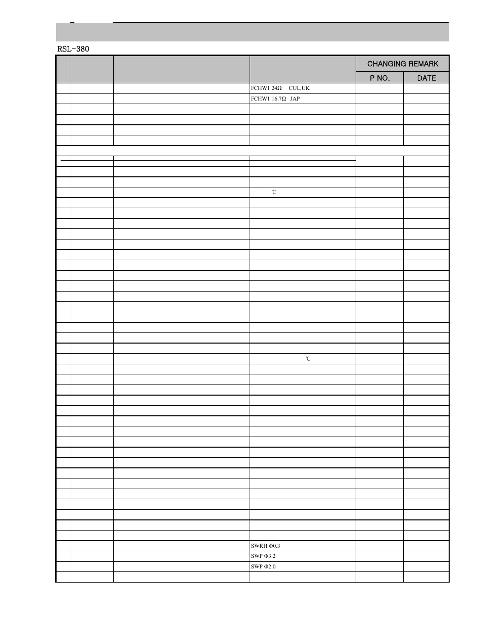 Svc parts list | Royal Sovereign RSL-2701 User Manual | Page 26 / 42