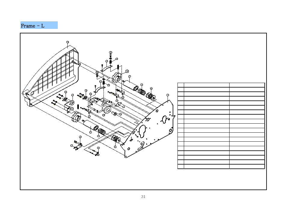 Frame - l | Royal Sovereign RSL-2701 User Manual | Page 35 / 42