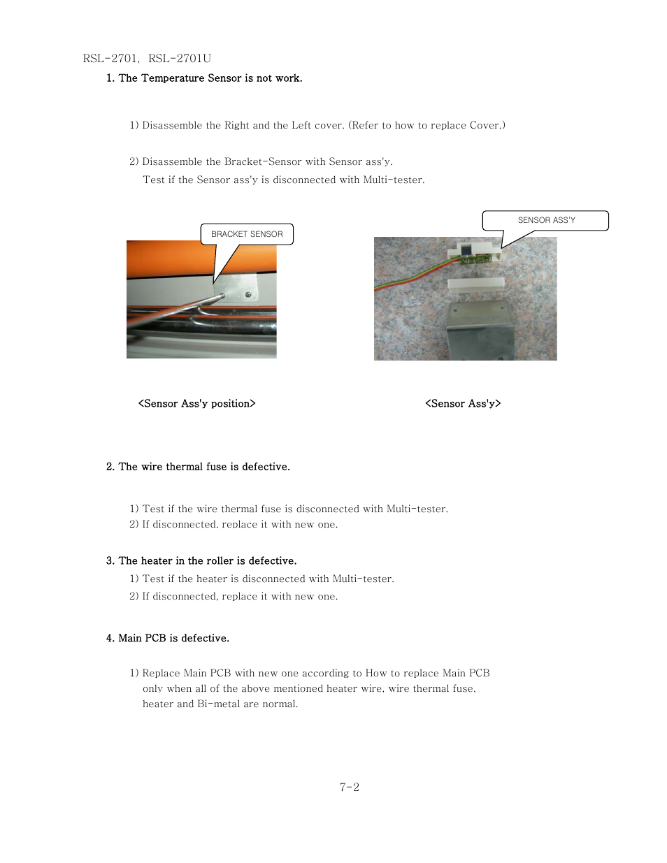 Royal Sovereign RSL-2701 User Manual | Page 9 / 42