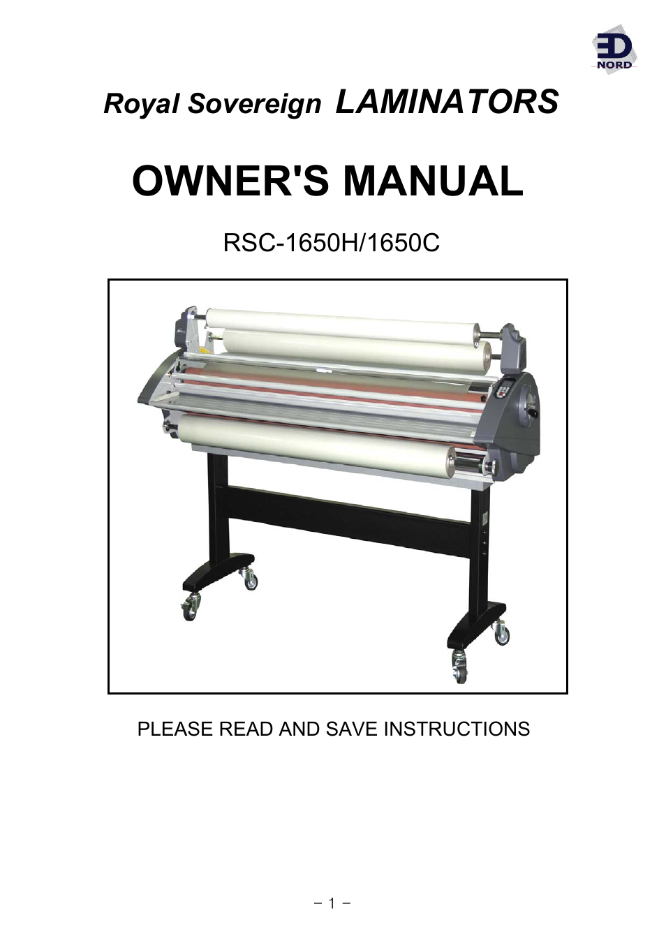 Royal Sovereign RSC-1650C User Manual | 15 pages