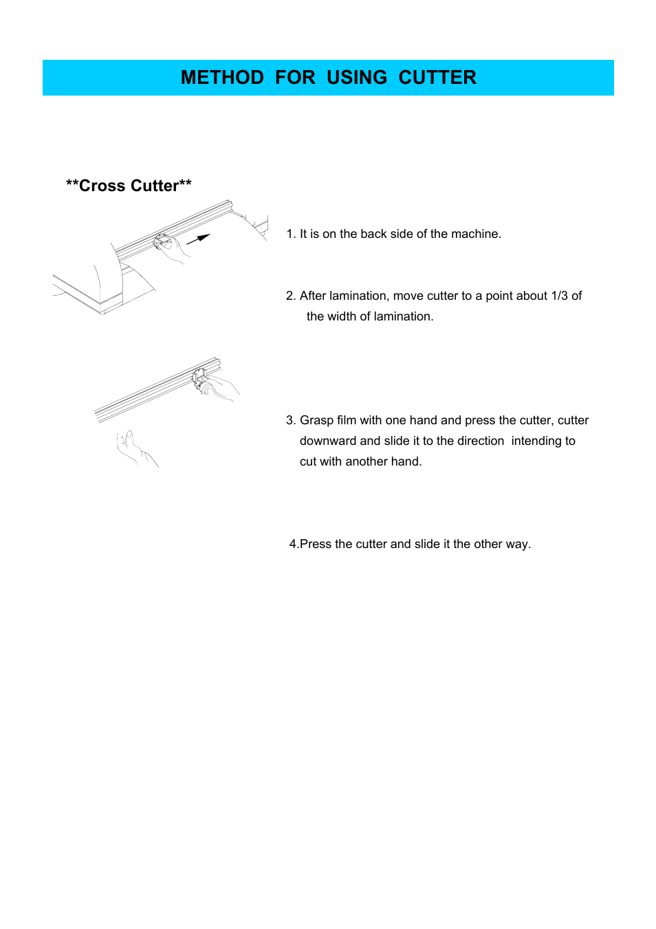Method for using cutter | Royal Sovereign RSC-1650C User Manual | Page 12 / 15
