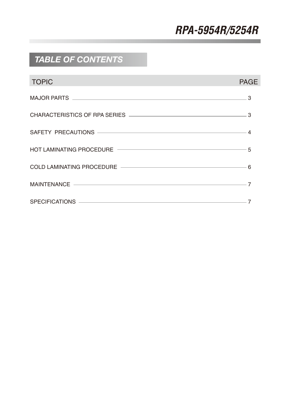 Royal Sovereign RPA-5254R User Manual | Page 2 / 8