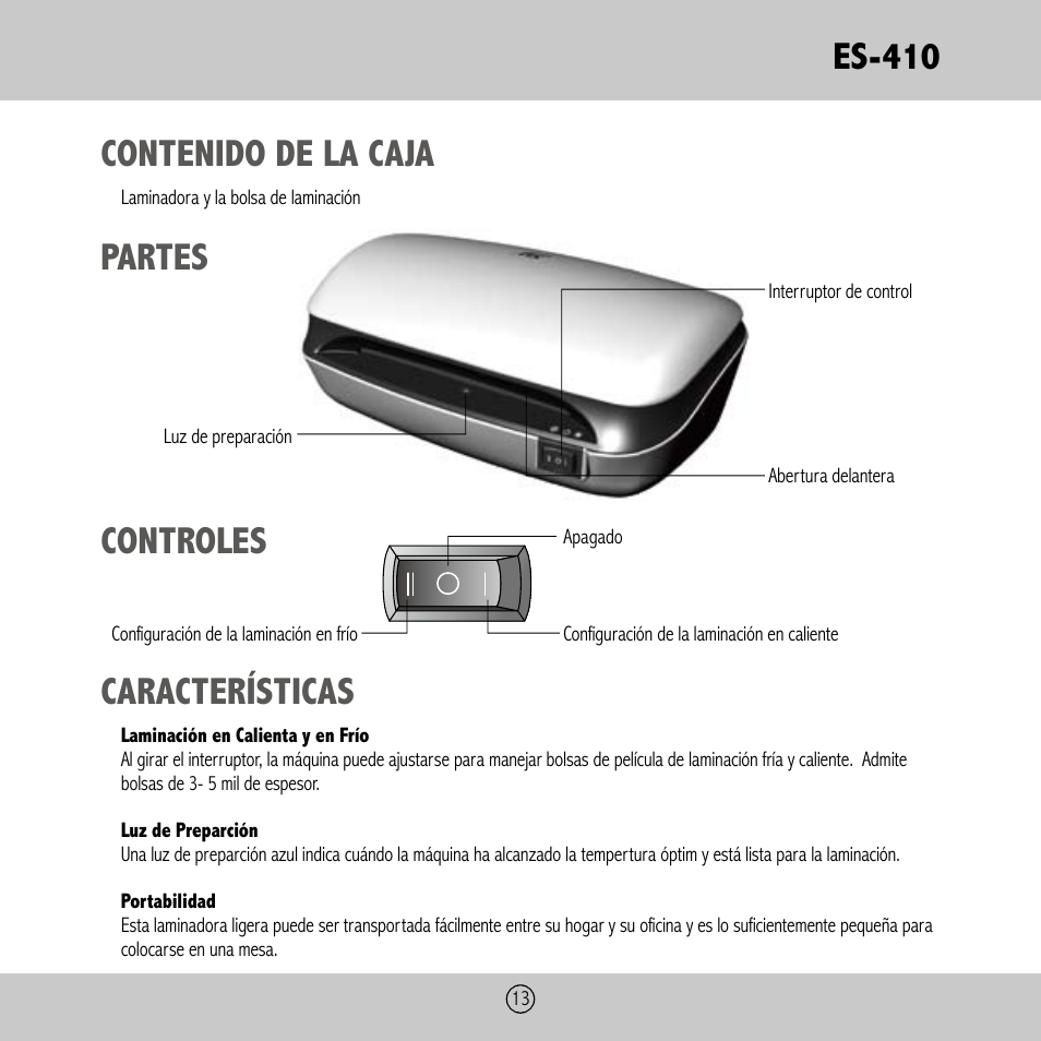 Royal Sovereign ES-410 User Manual | Page 13 / 24