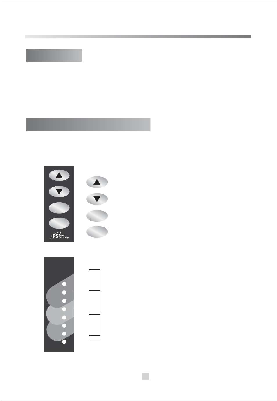 Nb-1900n, Set up, Control panel settings | Function of buttons 2.display | Royal Sovereign NB-1900N User Manual | Page 5 / 14