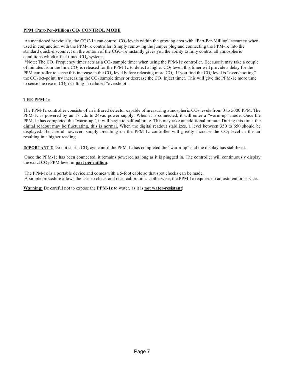 R & M Int'l. CGC-1e User Manual | Page 7 / 10