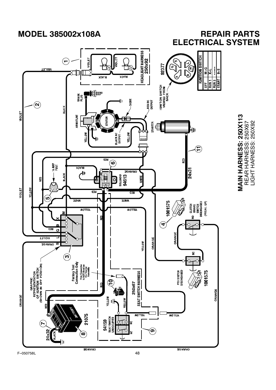 Electrical system | Rover Clipper 385002X108A User Manual | Page 48 / 52