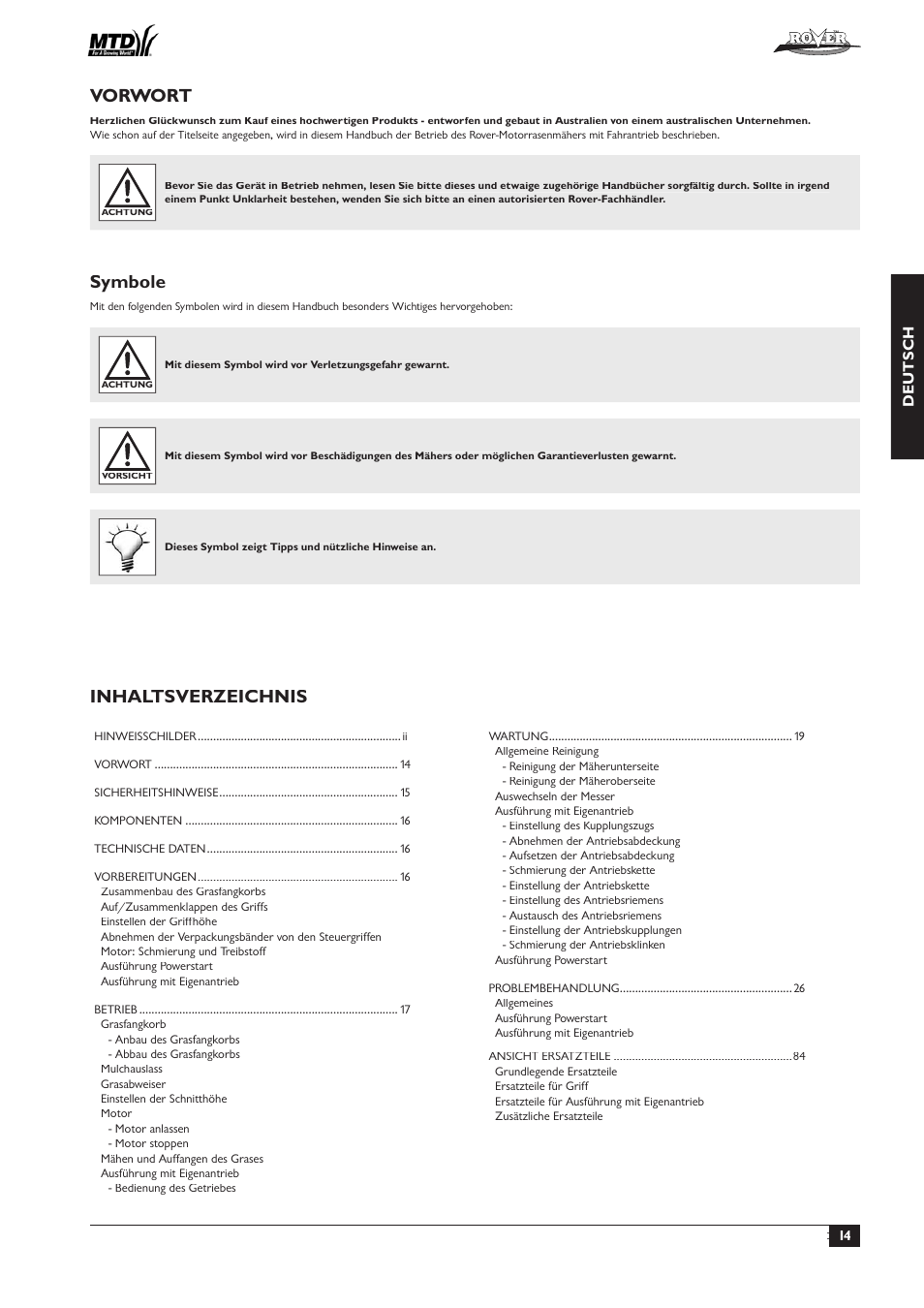 Rover 51  EU User Manual | Page 17 / 92