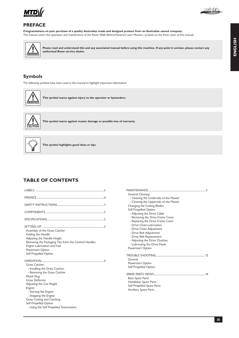 Rover 51  EU User Manual | Page 3 / 92