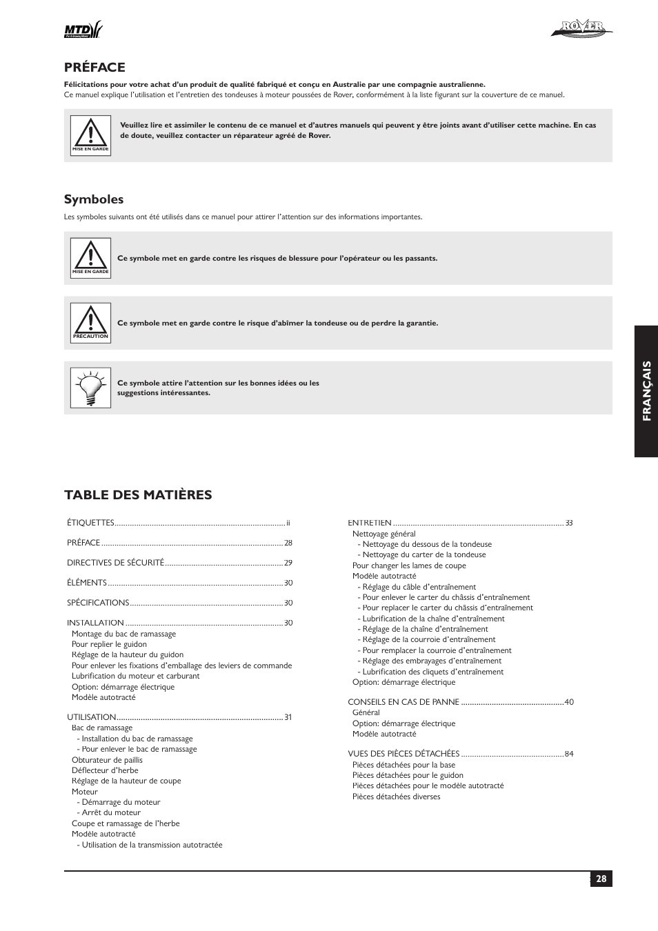 Rover 51  EU User Manual | Page 31 / 92