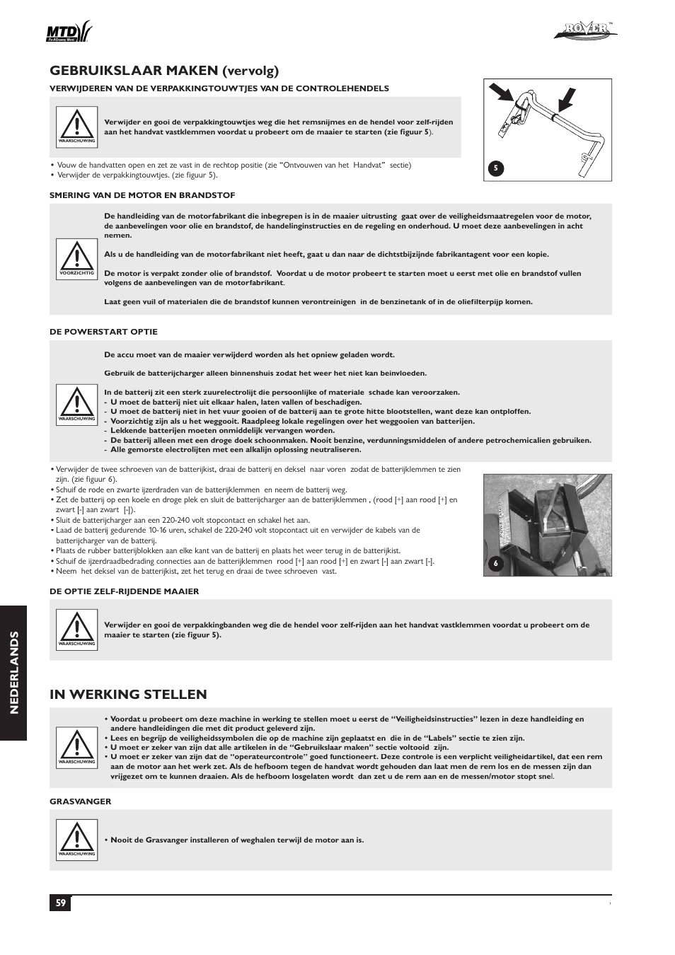 Gebruikslaar maken (vervolg), Nederl ands | Rover 51  EU User Manual | Page 62 / 92