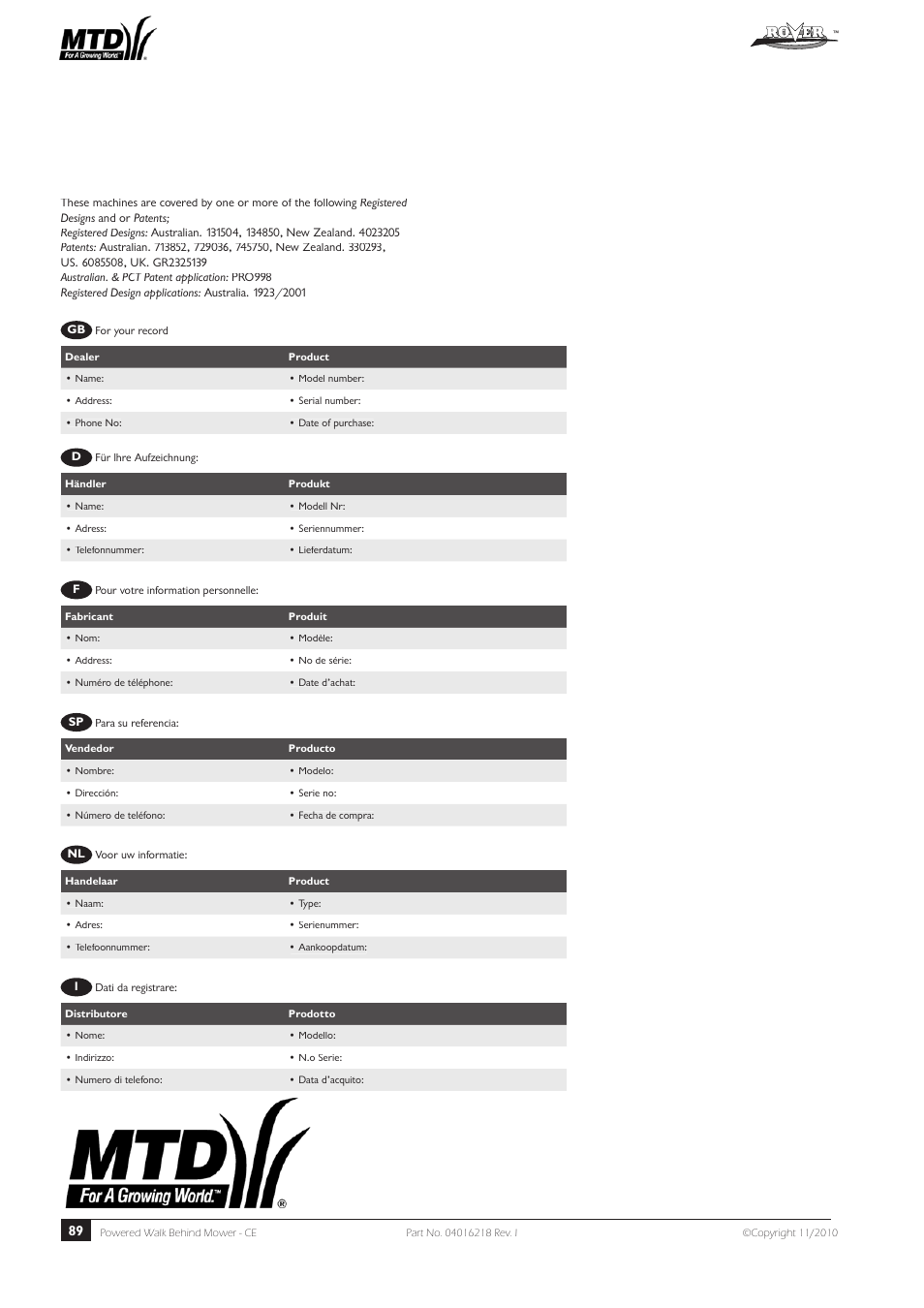 Rover 51  EU User Manual | Page 92 / 92