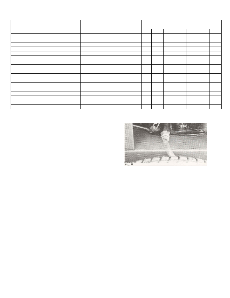 Maintenance interval chart | Rover 5377 - 12HP User Manual | Page 8 / 28