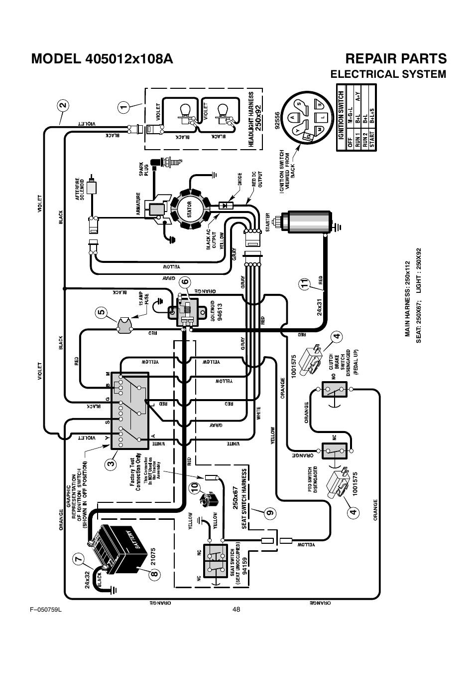 Electrical system | Rover Clipper 405012x108A User Manual | Page 48 / 52