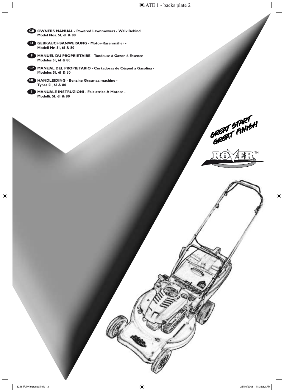 Rover 51 User Manual | 92 pages