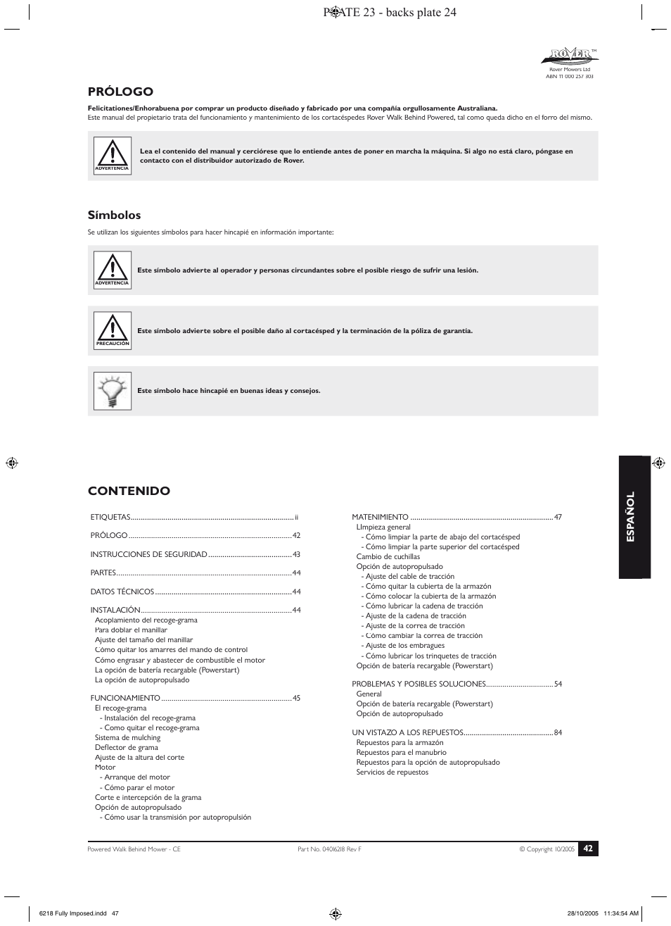 Rover 51 User Manual | Page 45 / 92