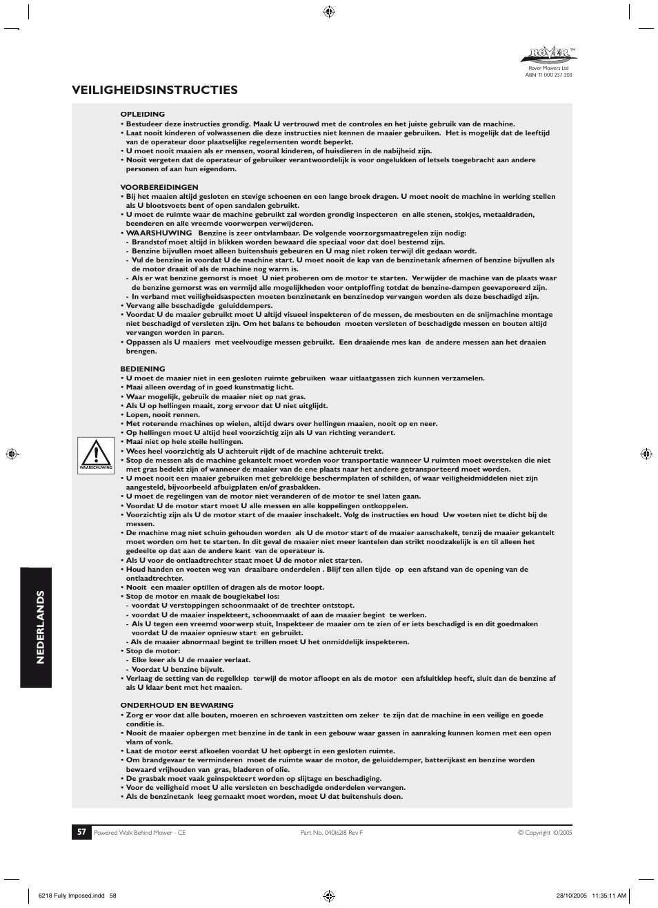 Problemas y posibles soluciones, Veiligheidsinstructies, Esp añol | Nederl ands | Rover 51 User Manual | Page 60 / 92