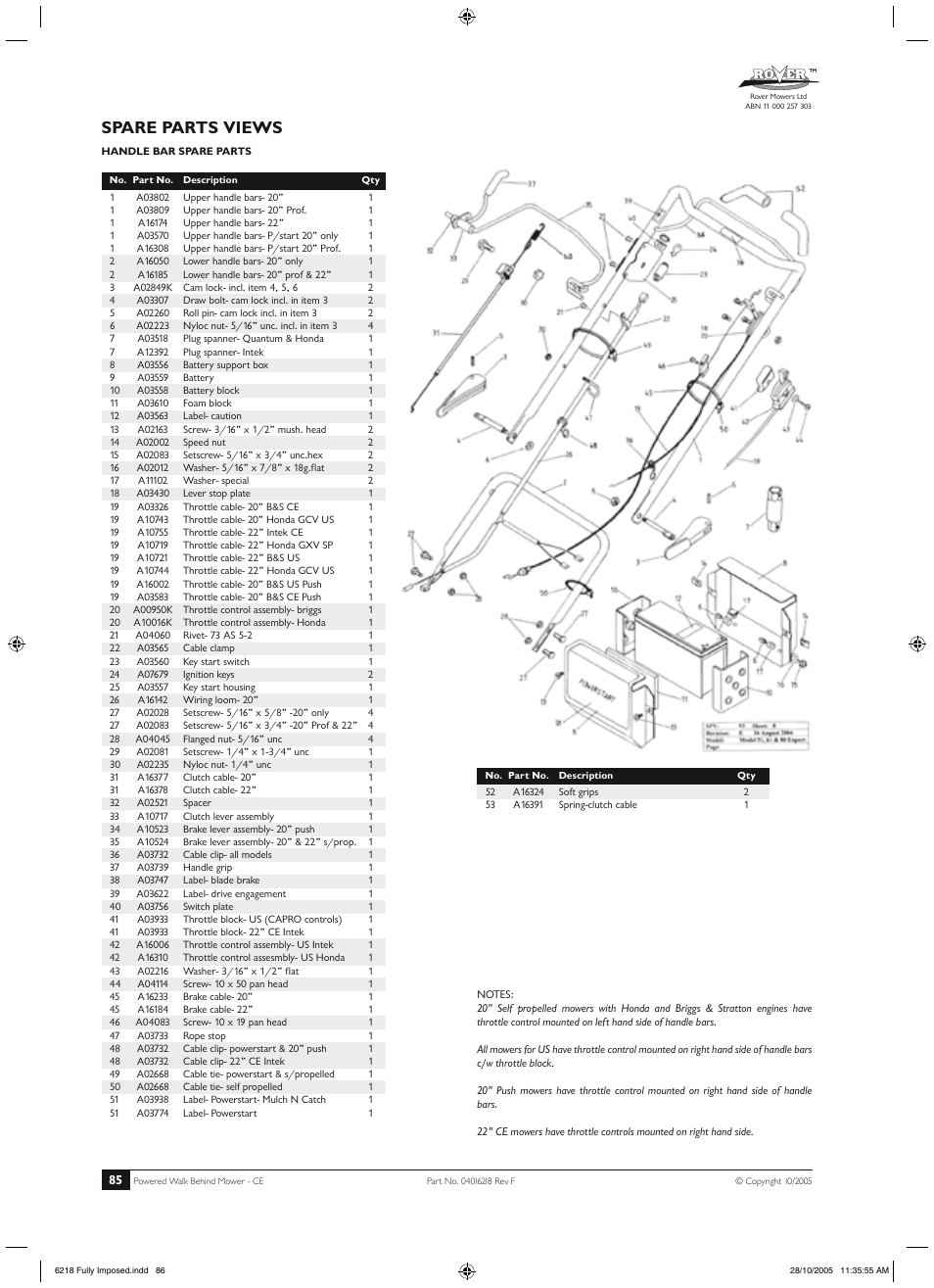 Ricerca e riparazione di un guasto, Spare parts views, It aliano | Rover 51 User Manual | Page 88 / 92