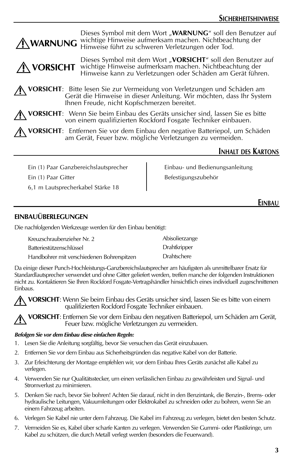 Rockford Fosgate FFC69 User Manual | Page 15 / 24