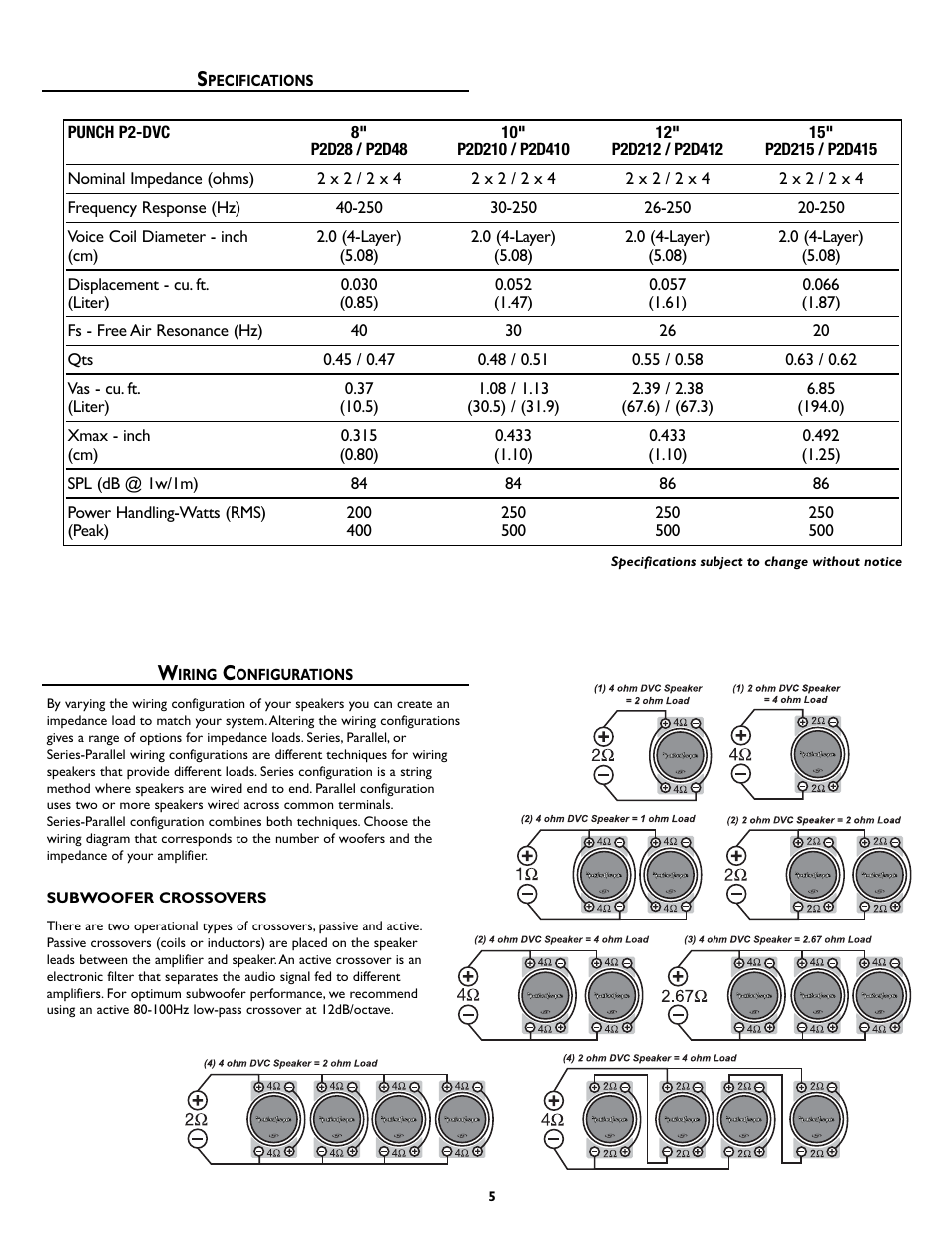 Rockford Fosgate PUNCH P2D412 User Manual | Page 5 / 8