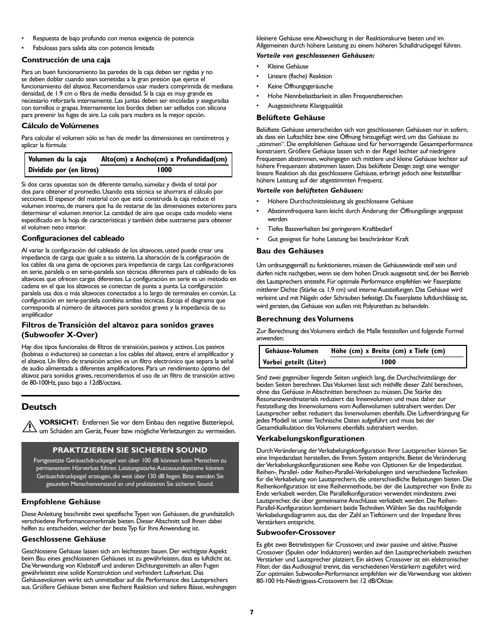 Deutsch | Rockford Fosgate PUNCH P2D412 User Manual | Page 7 / 8