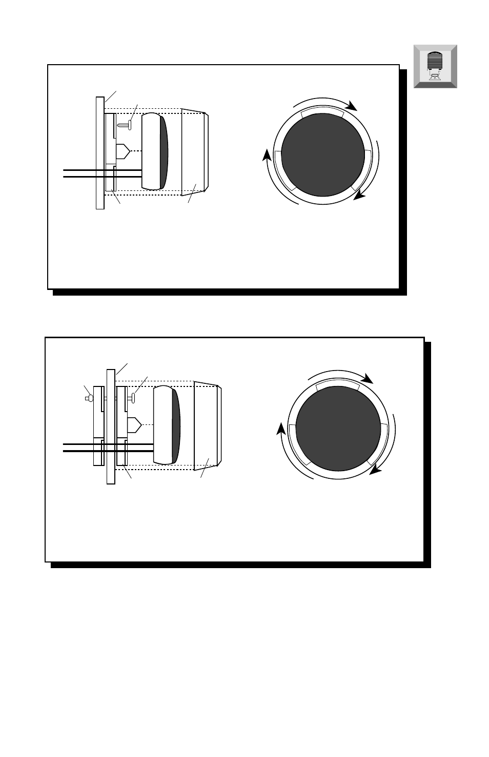 10 – surface mount tweeter (method #1), Exploded view front view, Surface mount tweeter (method #2) | Twist clockwise to lock) | Rockford Fosgate RFA-514 User Manual | Page 13 / 34