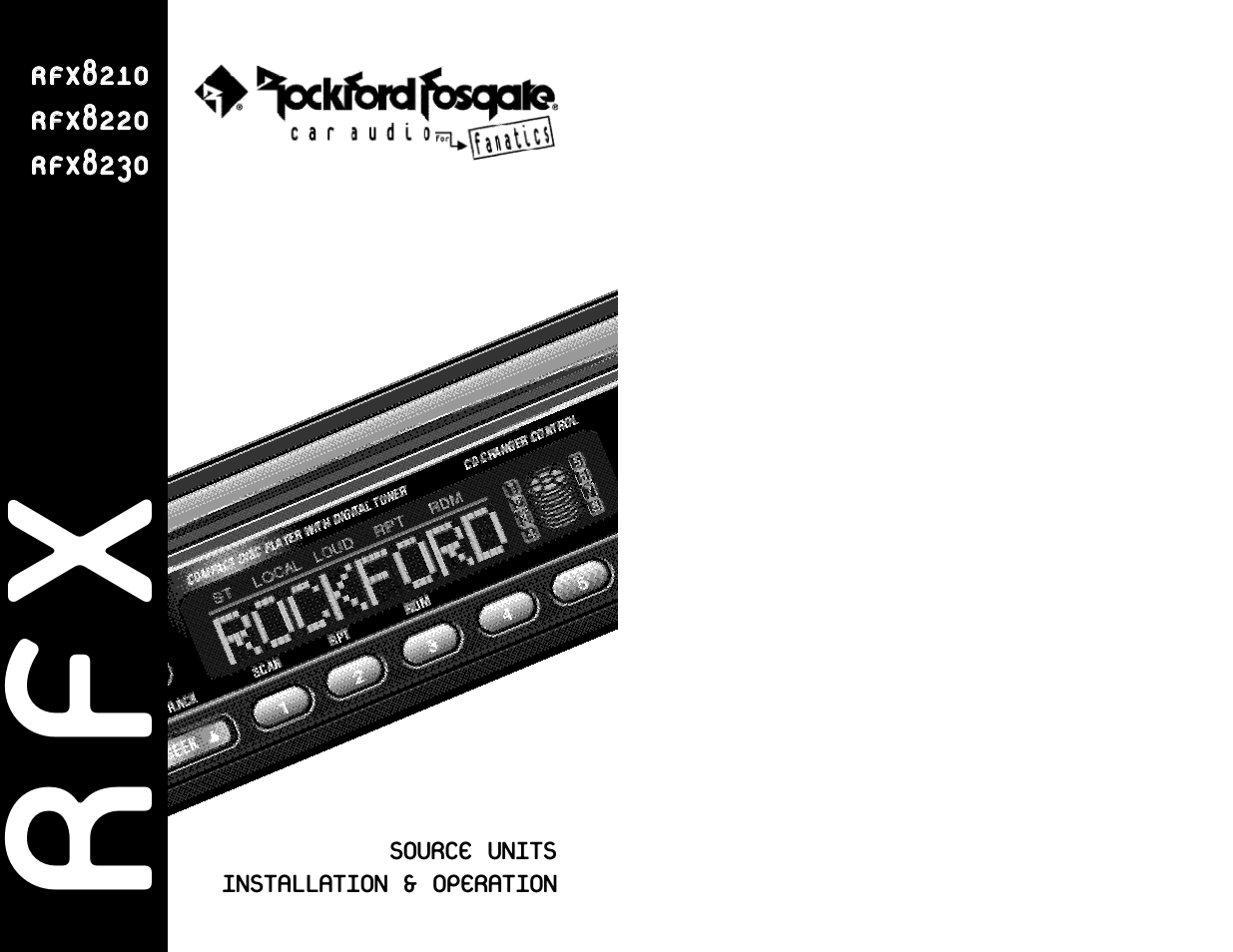 Rockford Fosgate RFX8220 User Manual | 37 pages
