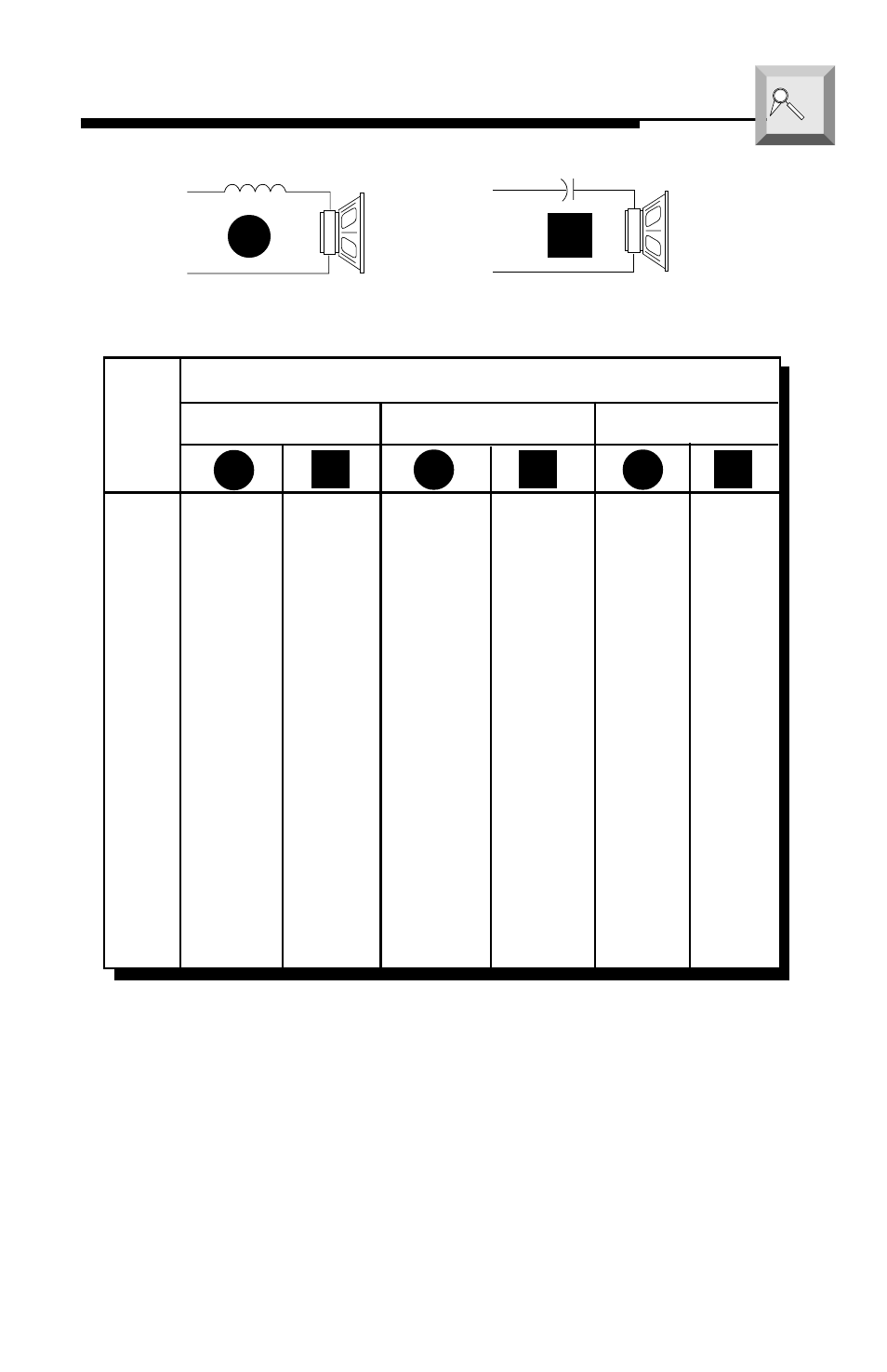 Able, Rossover, Omponent | Alues, Speaker impedance | Rockford Fosgate PUNCH250 User Manual | Page 16 / 40