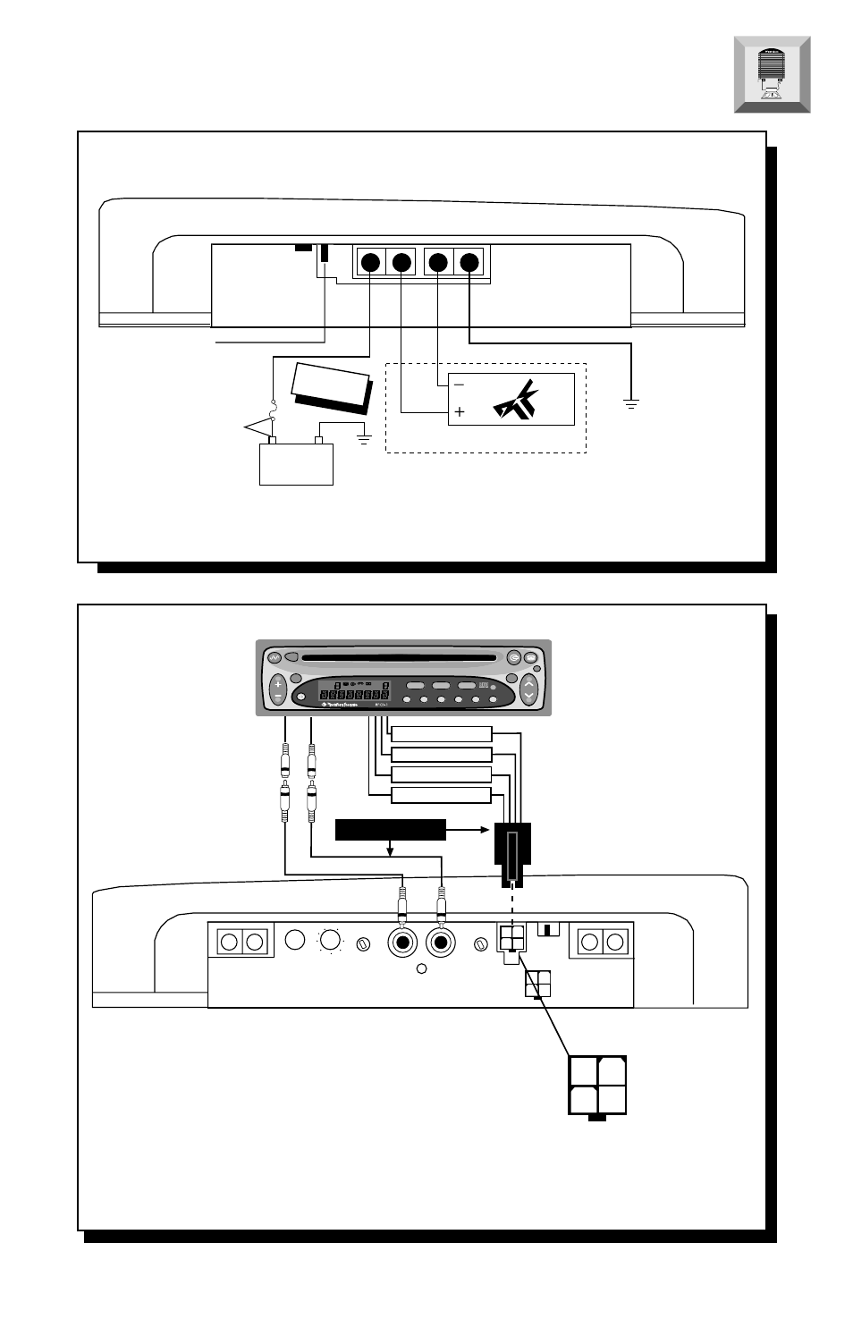 Power connections punch 800, Rca inputs high level inputs, L+ l– r+ r | High level inputs, Use these or these | Rockford Fosgate PUNCH250 User Manual | Page 18 / 40