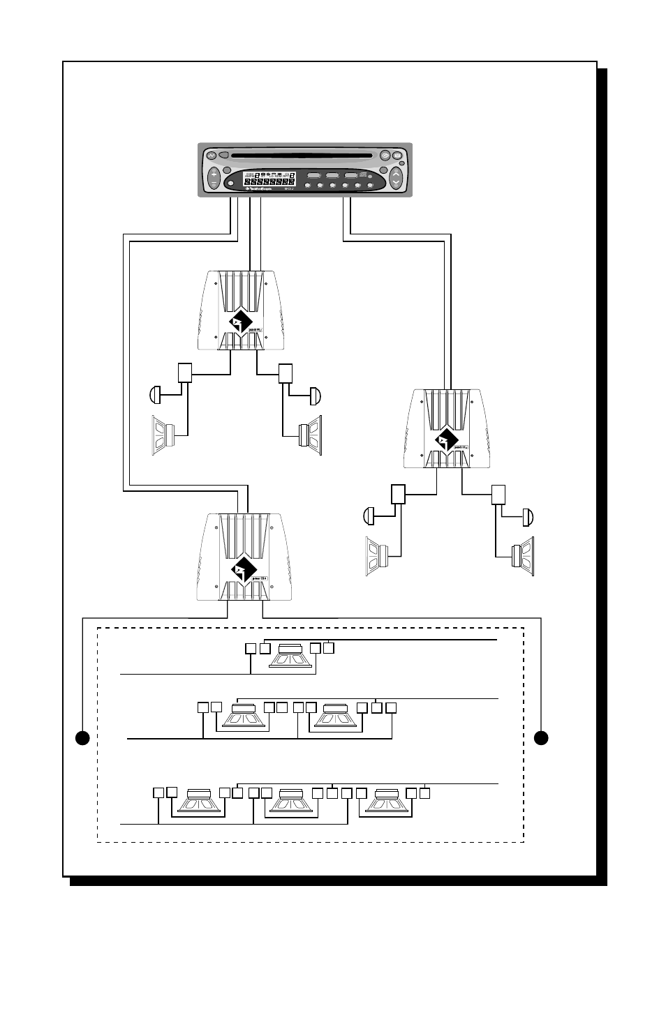 20– 3-way system using dual voice coil woofers | Rockford Fosgate PUNCH250 User Manual | Page 25 / 40