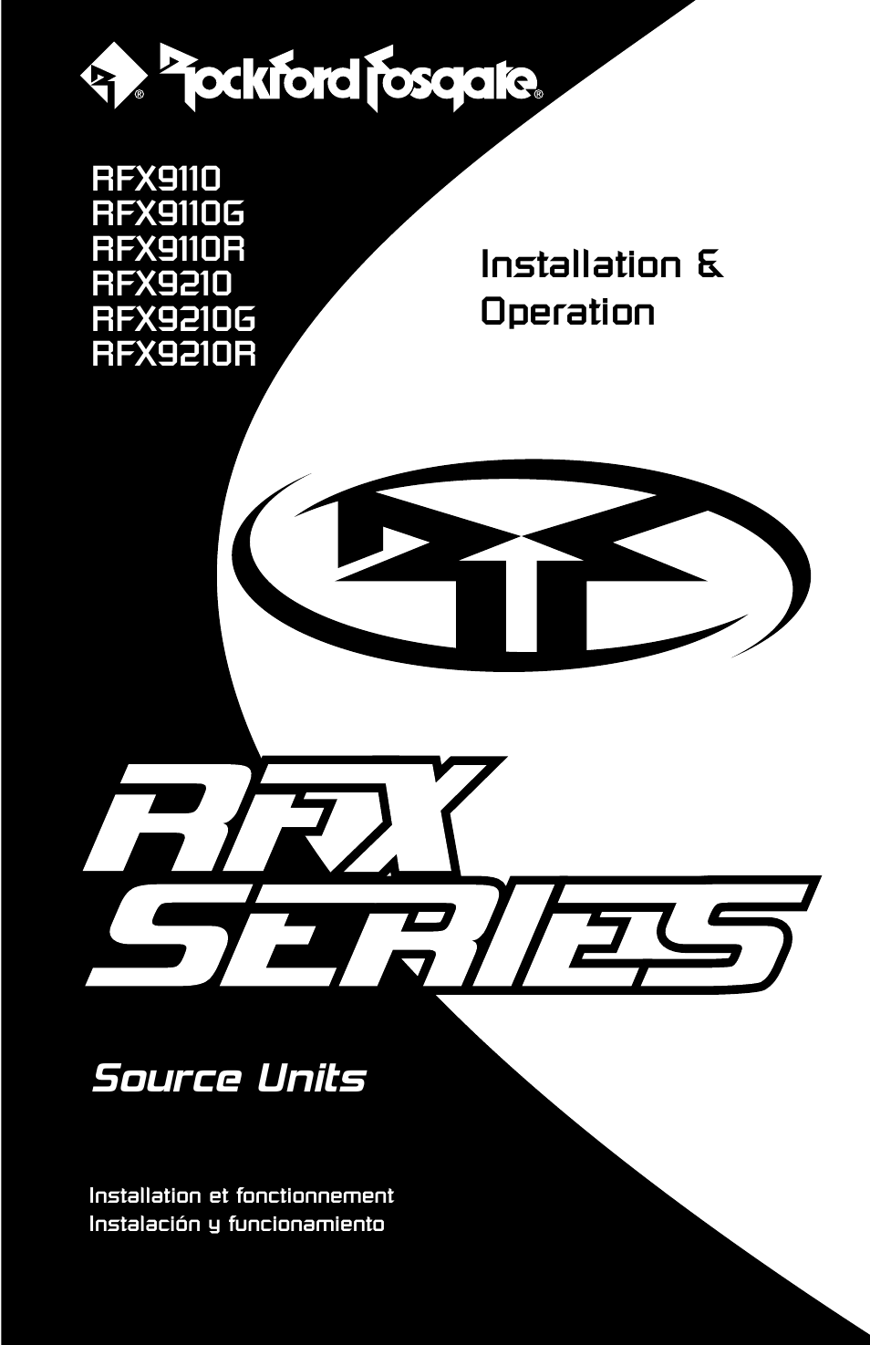 Rockford Fosgate RFX9110 User Manual | 76 pages