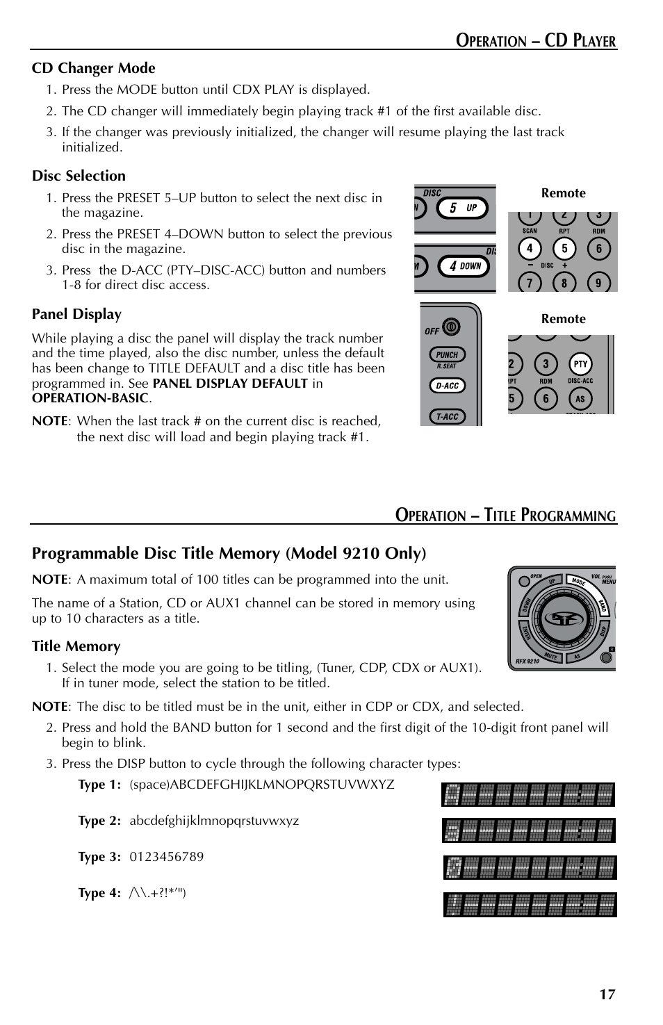 Cd p | Rockford Fosgate RFX9110 User Manual | Page 17 / 76