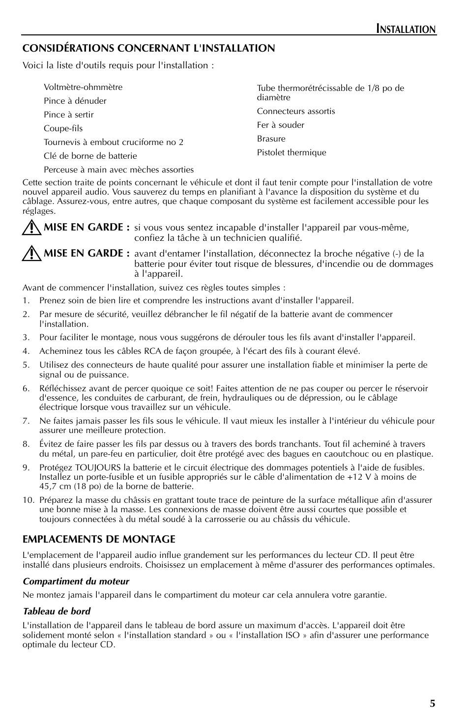 Rockford Fosgate RFX9110 User Manual | Page 29 / 76